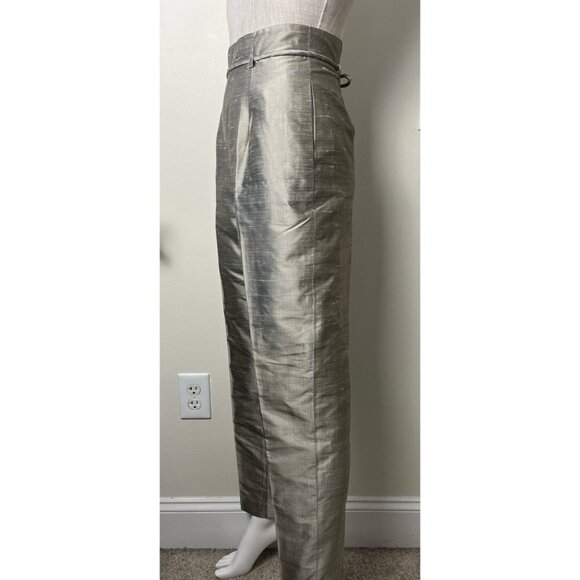 J PETERMAN COMPANY METALLIC SILK PANT TOP SET 2 - Picture 2 of 16
